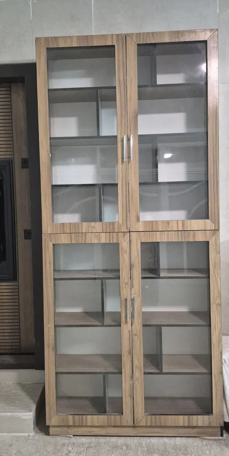 کتابخانه MDF درب دار۳عدد|کتابخانه، شلف، قفسه‌های دیواری|قم, بنیاد|دیوار