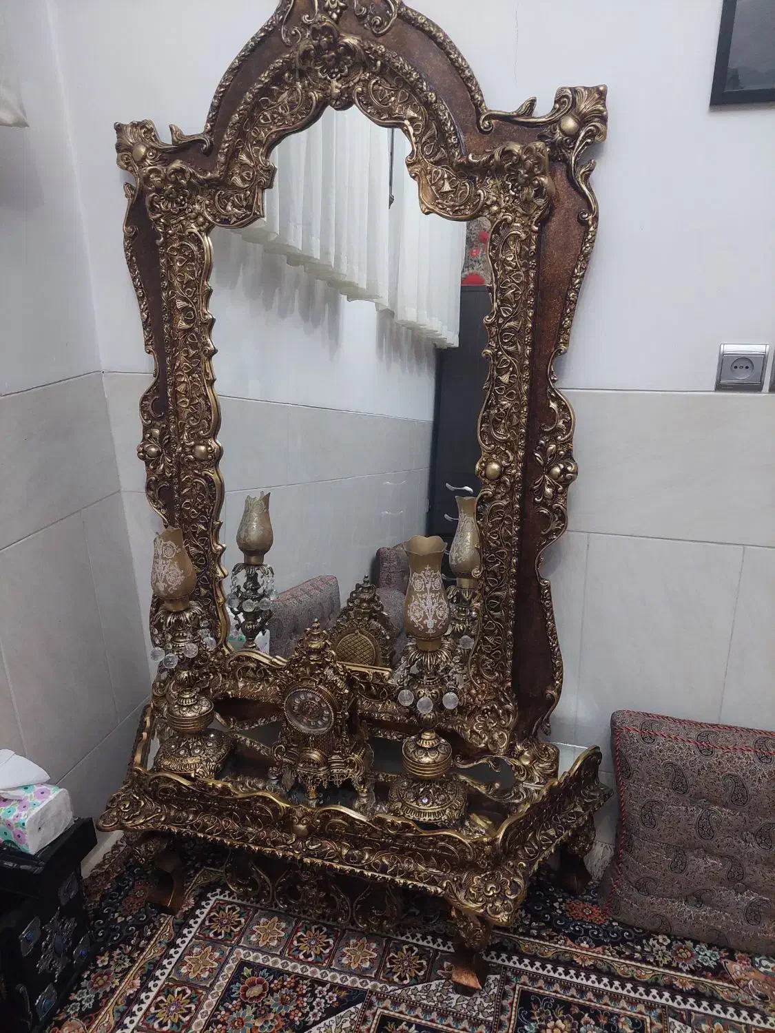 آینه  شعمدان|آینه|یزد, |دیوار