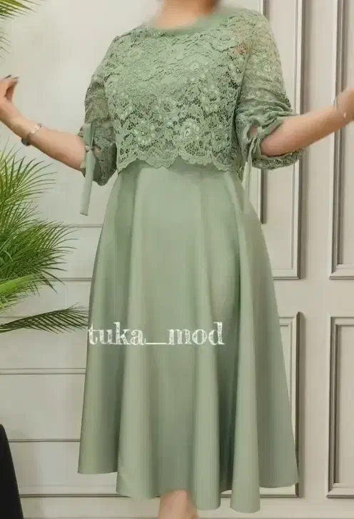 سارافون مجلسی دانتل مخملی یئنی مدا|لباس|اهر, |دیوار