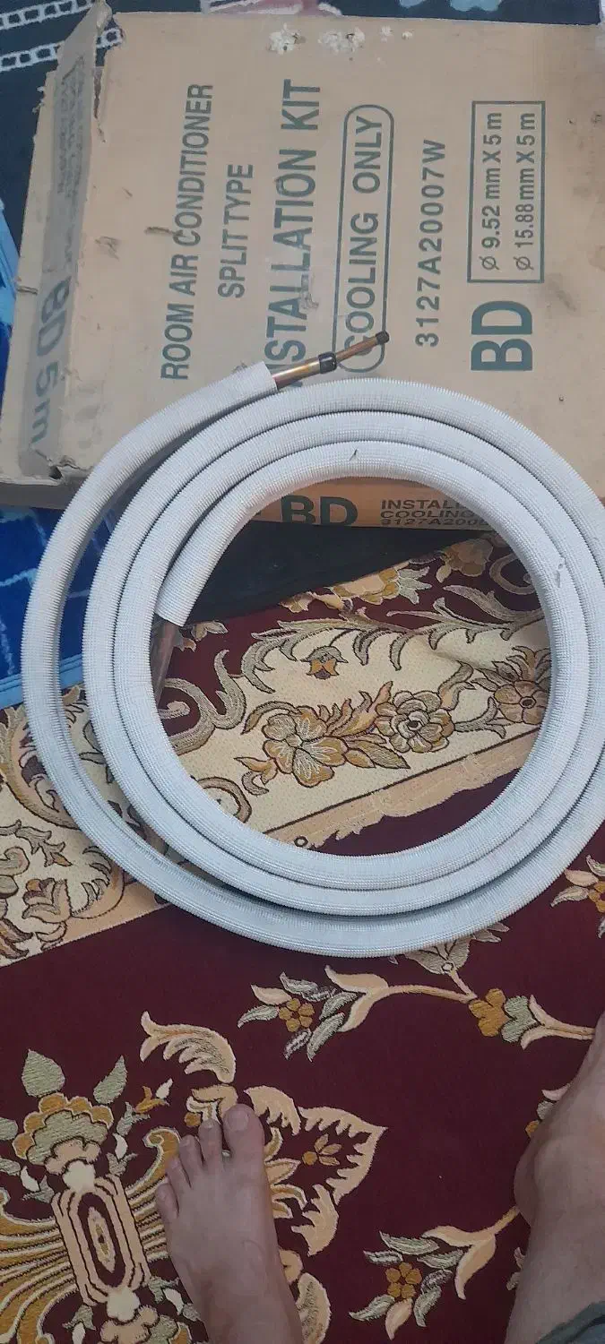 لوله مسی کولر گازی|کولر گازی و فن‌کوئل|رباط‌کریم, رباط‌کریم|دیوار