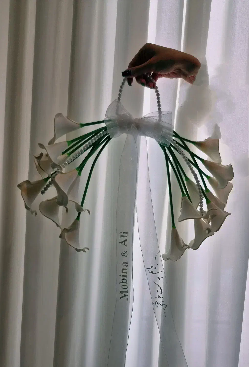 دسته گل عروس ترند گل های خاص دسته گل حنا|گل مصنوعی|مراغه, |دیوار