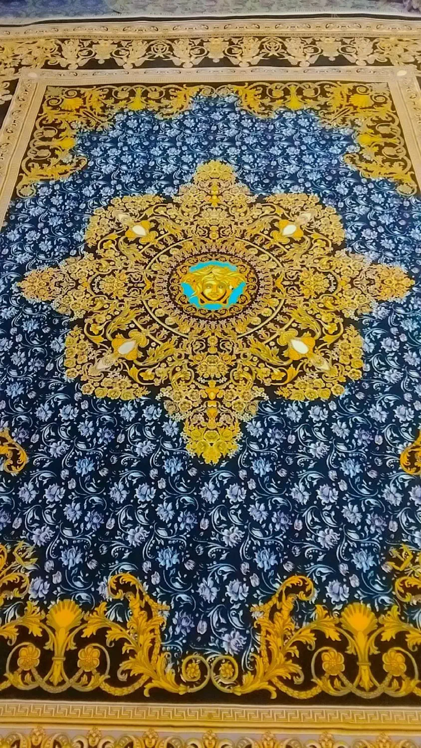 فرش سورنا ورساچه سرمه ای|فرش|وحیدیه, |دیوار