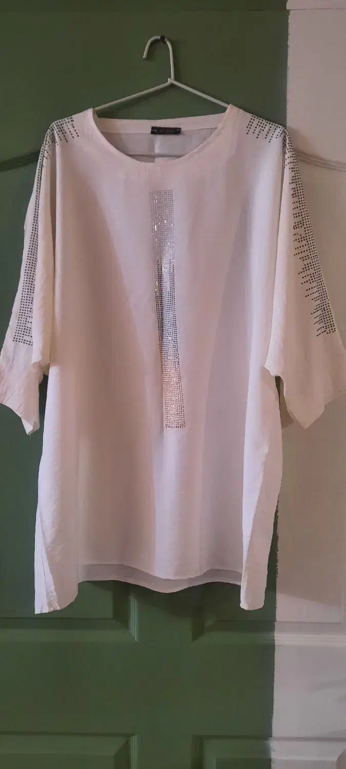 تونیک سفید زنانه|لباس|رشت, استقامت ۱|دیوار