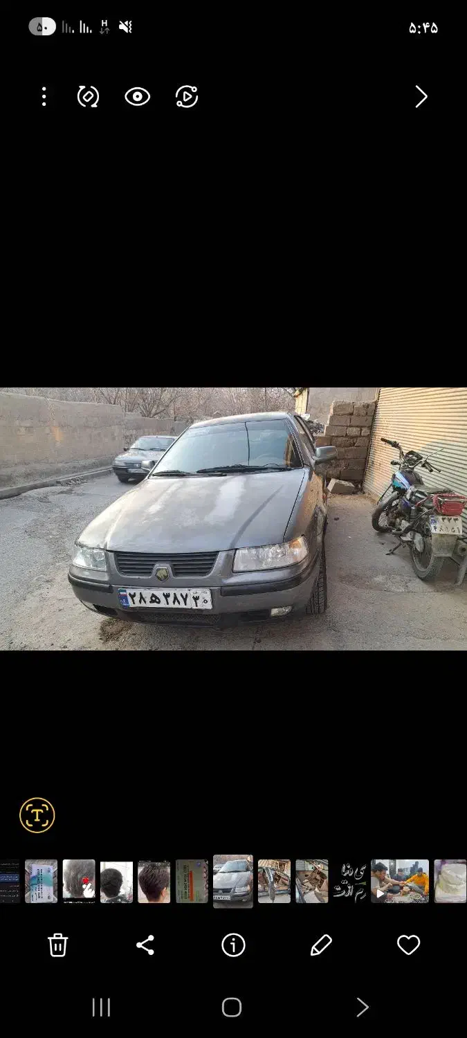 سمند خاکستری مدل ۸۵ بی رنگ|خودرو سواری و وانت|ماهنشان, |دیوار