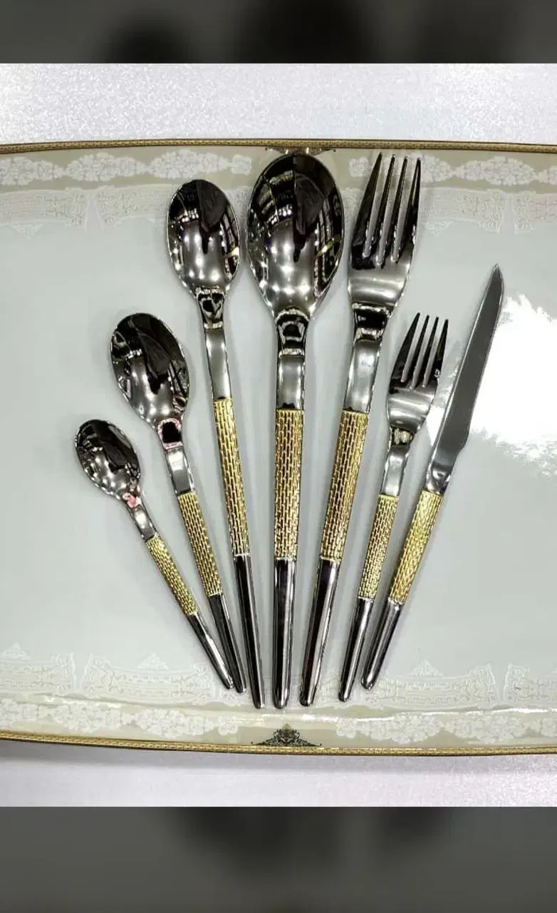 سرویس قاشق چنگال ۱۲و۲۴نفره کامل یونیک به شرط وایتس|ظروف سرو و پذیرایی|مشهد, هفده شهریور|دیوار