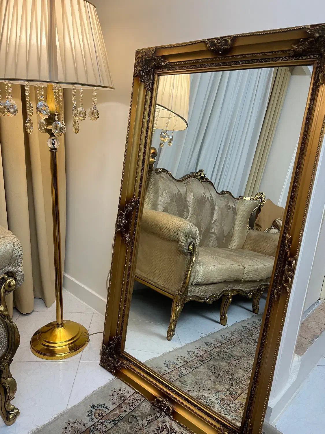 آینه قدی طلایی|آینه|تهران, تهرانسر شرقی|دیوار