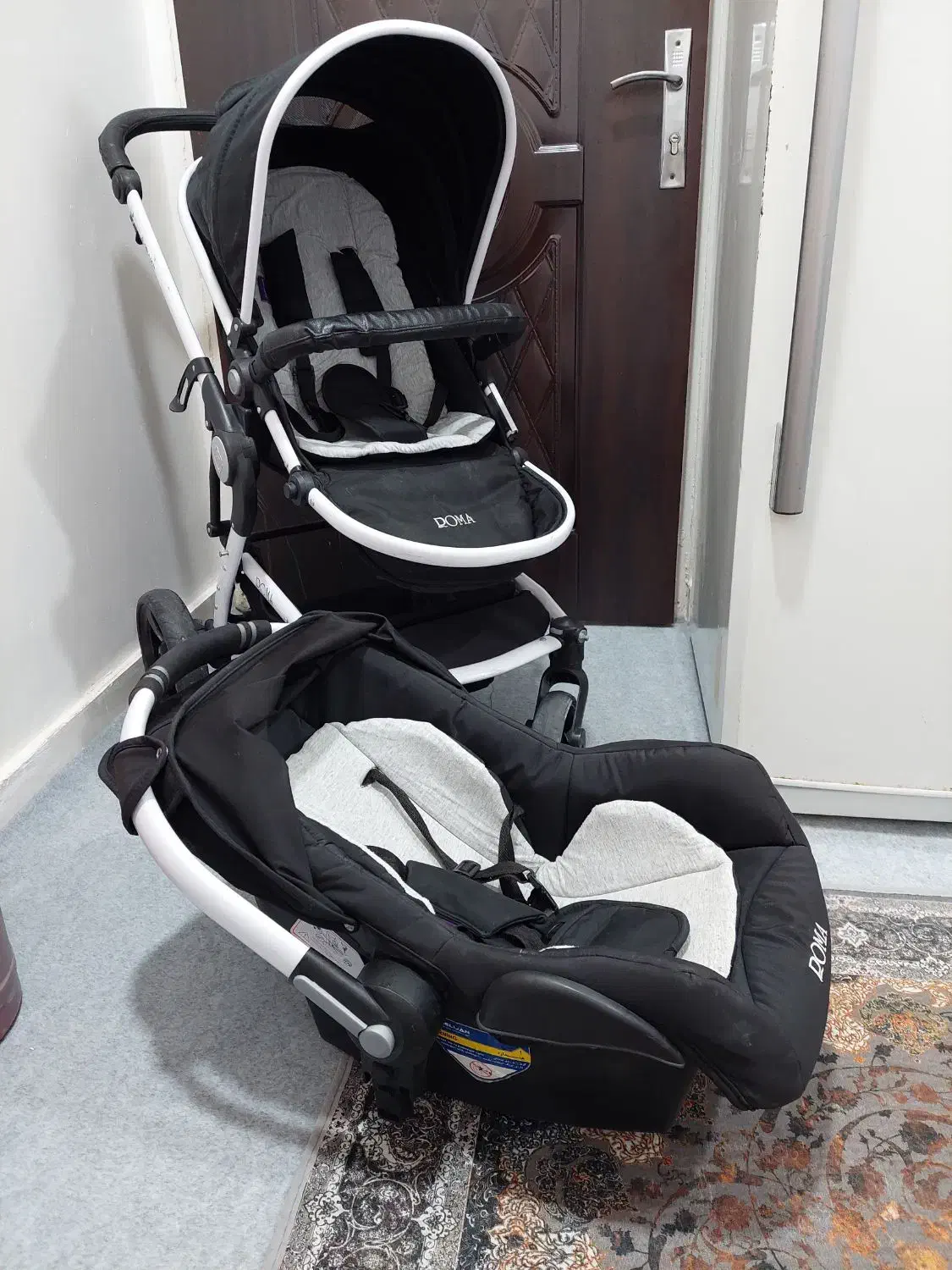 کالسکه و کریر تمیز سالم|کالسکه و لوازم جانبی|امیدیه, |دیوار