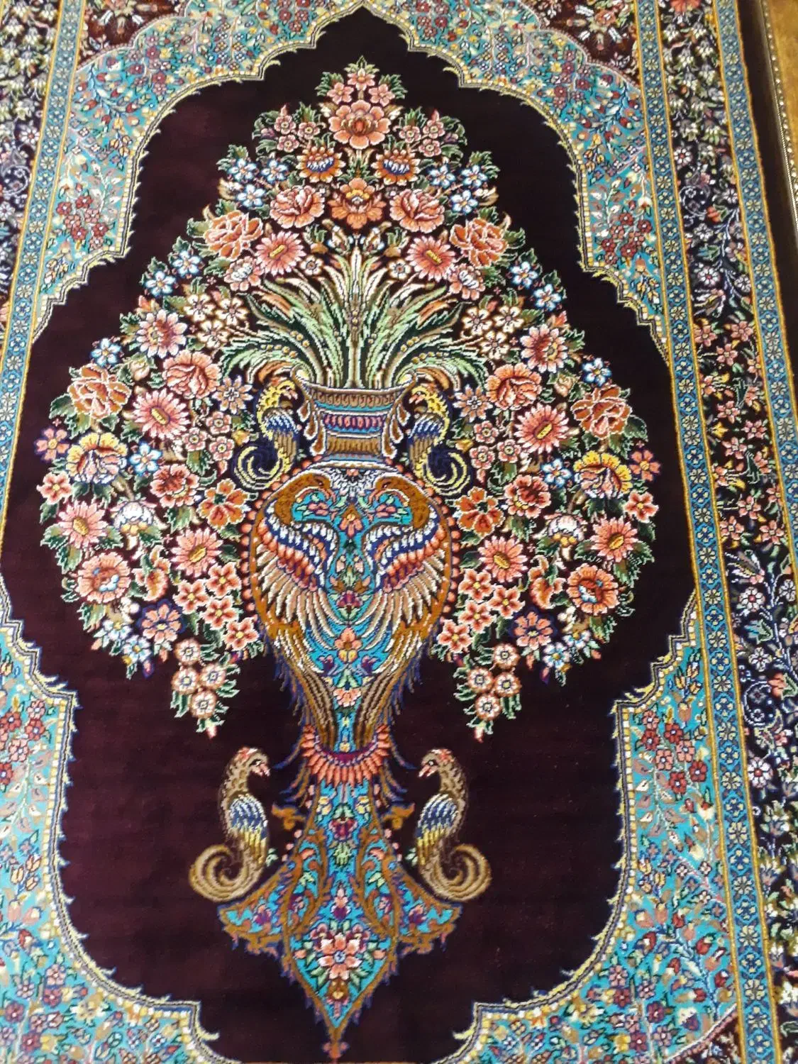 تابلو فرش ابریشم|تابلو فرش|همدان, |دیوار