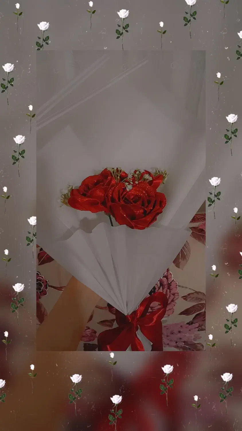 گل ربانی شاین دار مناسب روز مادر|گل مصنوعی|خوی, |دیوار