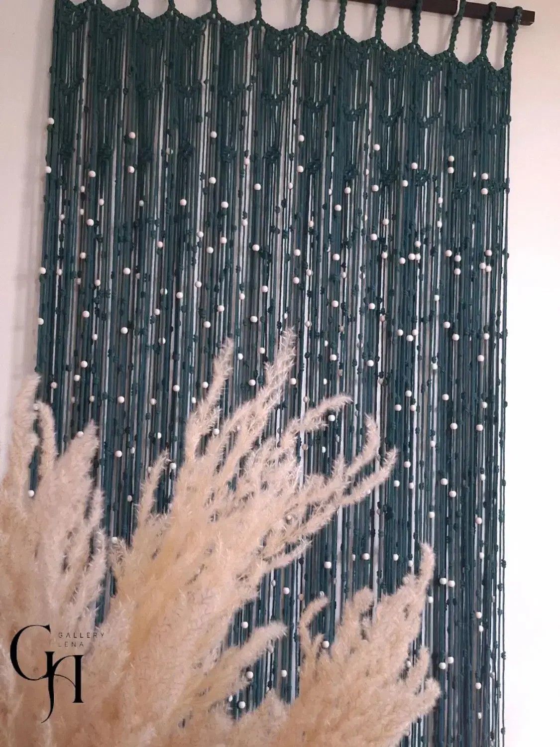 پرده مکرومه اقتصادی|پرده، رانر، رومیزی|چهاردانگه (تهران), |دیوار