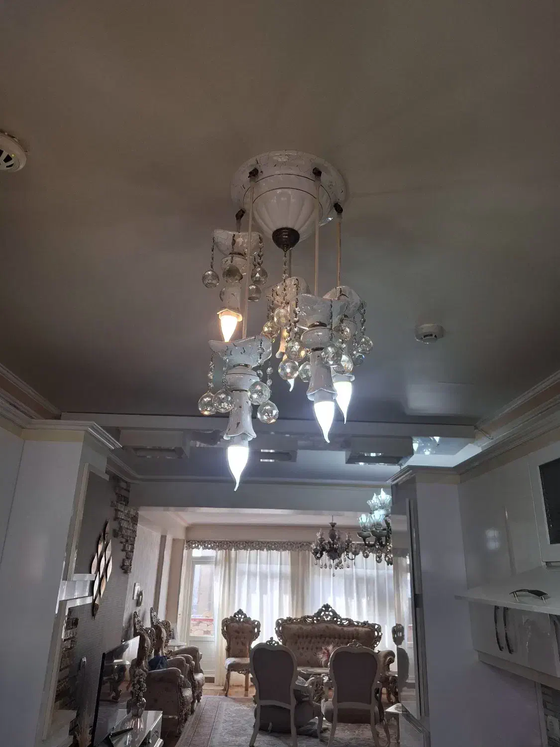 لوستر چینی پنج شعله مناسب هر جا|لوستر و چراغ آویز|تبریز, |دیوار