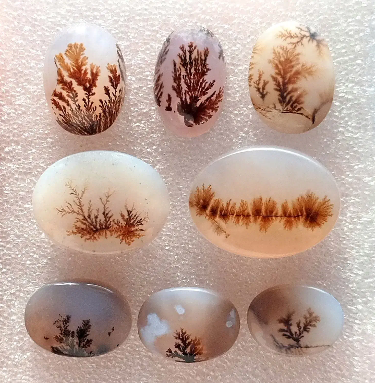 نگین عقیق شجر قائن و شجر رنگی انگشتر و گردنبند|جواهرات|صفادشت, |دیوار