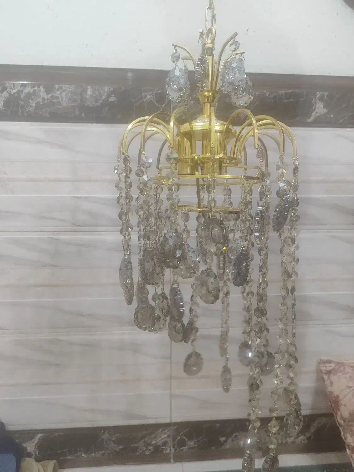 لوستر کریستالی|لوستر و چراغ آویز|دورود, |دیوار