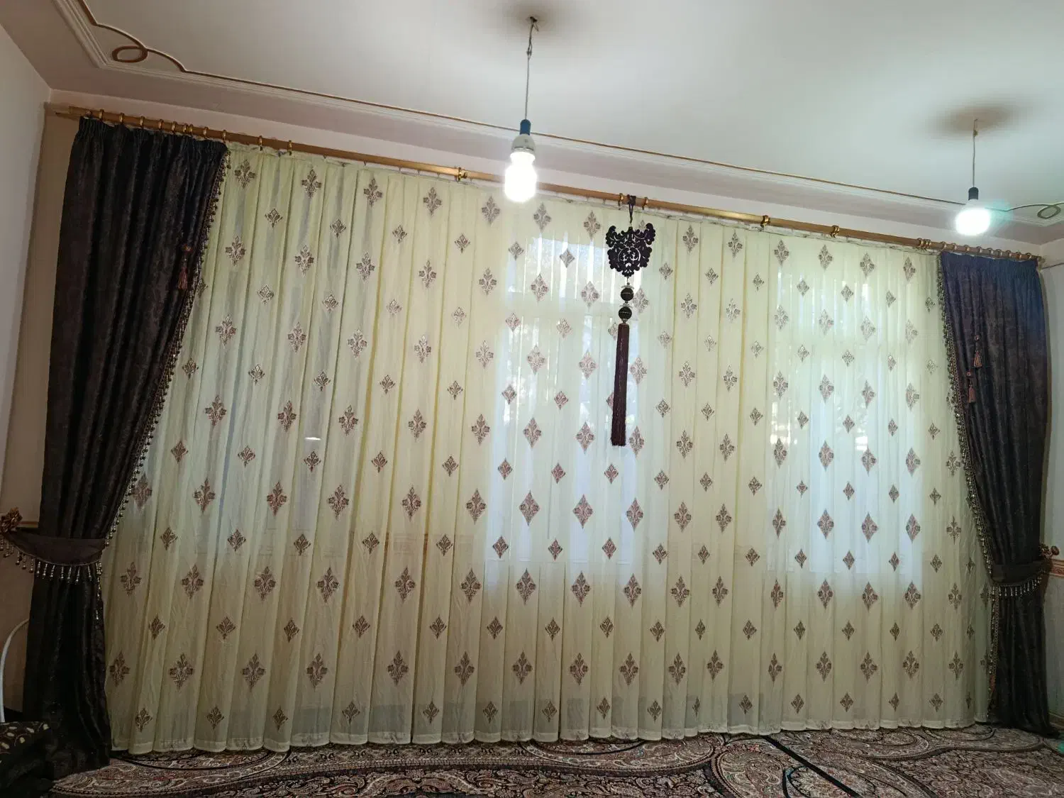 پرده ی حریر ترک|پرده، رانر، رومیزی|سنقر, |دیوار