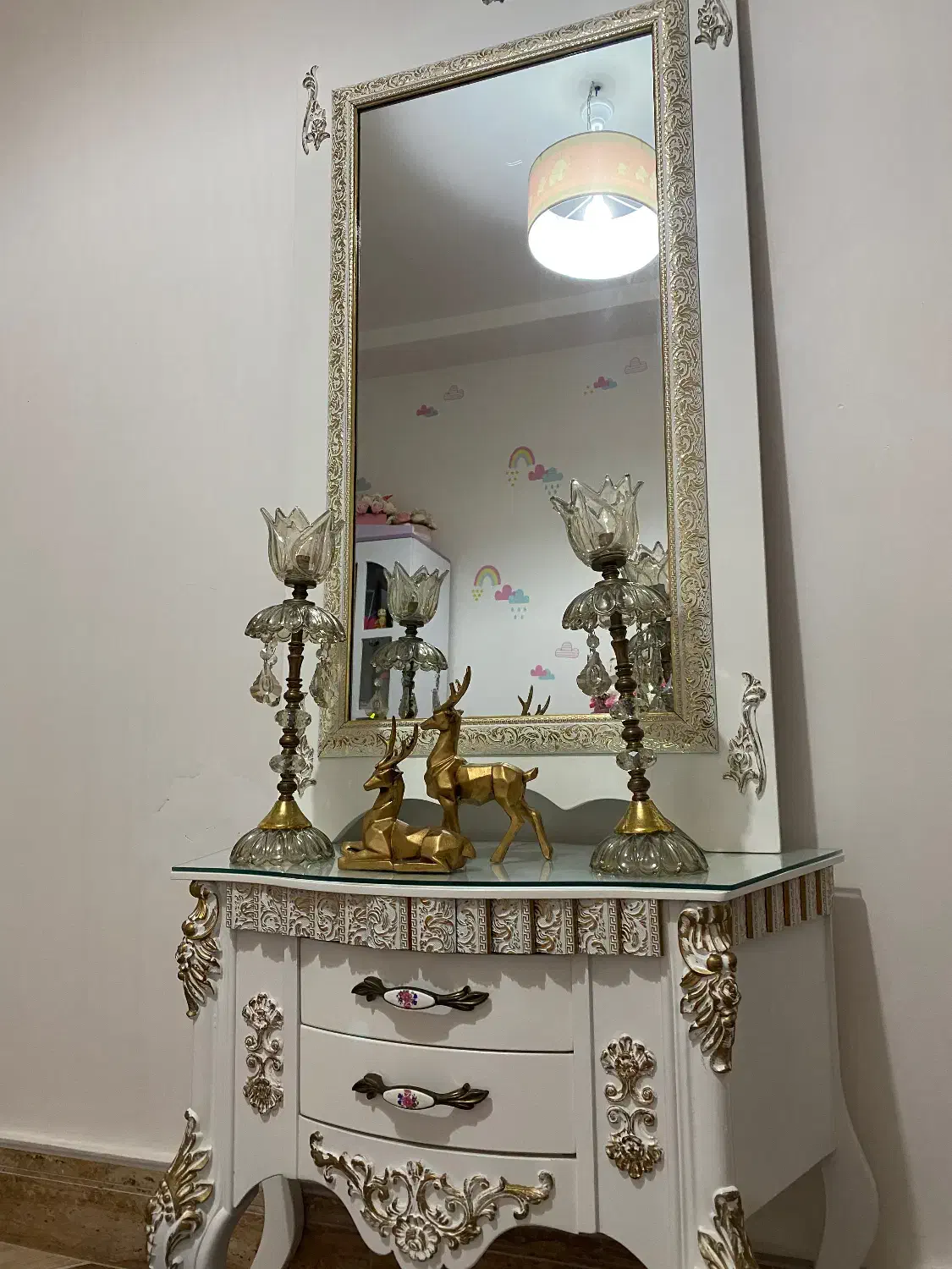 آینه کنسول|بوفه، ویترین، کنسول|رشت, کوی حسینی|دیوار