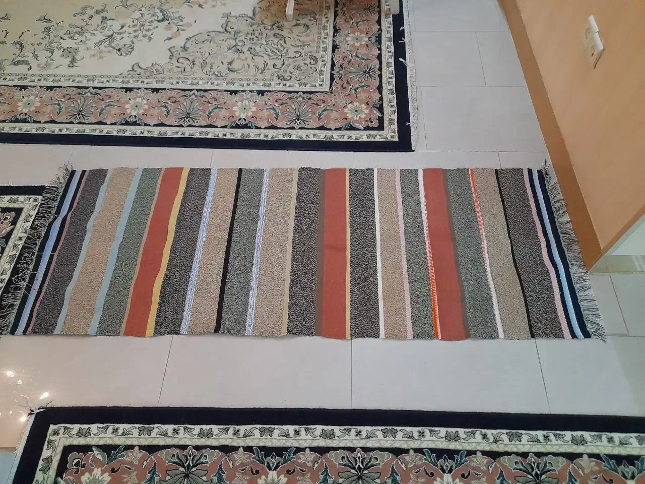 گلیم دست بافت|گلیم، جاجیم، گبه|قم, باجک دو|دیوار