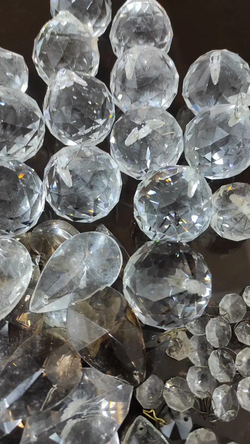 گوی و اشک کریستال|لوستر و چراغ آویز|ری, دولتآباد|دیوار