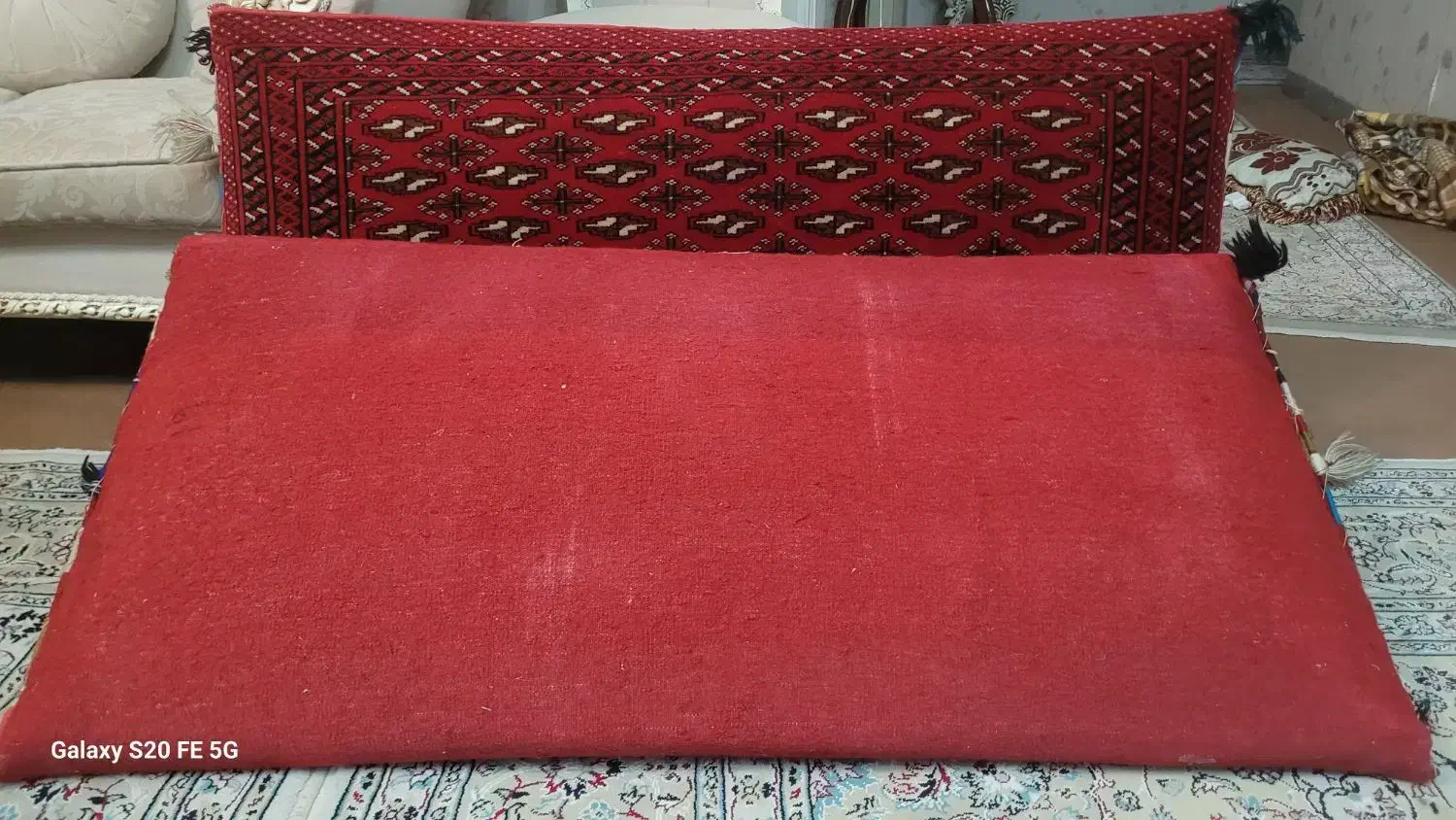 پشتی ترکمن دستباف|پشتی|همدان, |دیوار