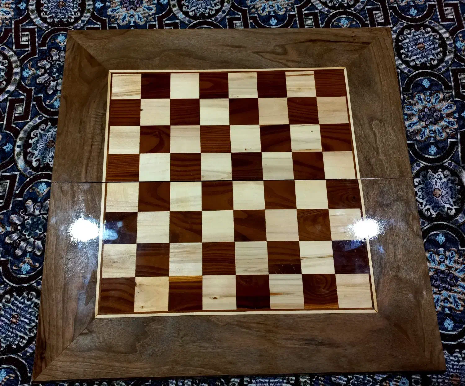 ست ترکیبی شطرنج و تخته نرد با چوب تمام گردو|اسباب‌‌بازی|کرمانشاه, |دیوار