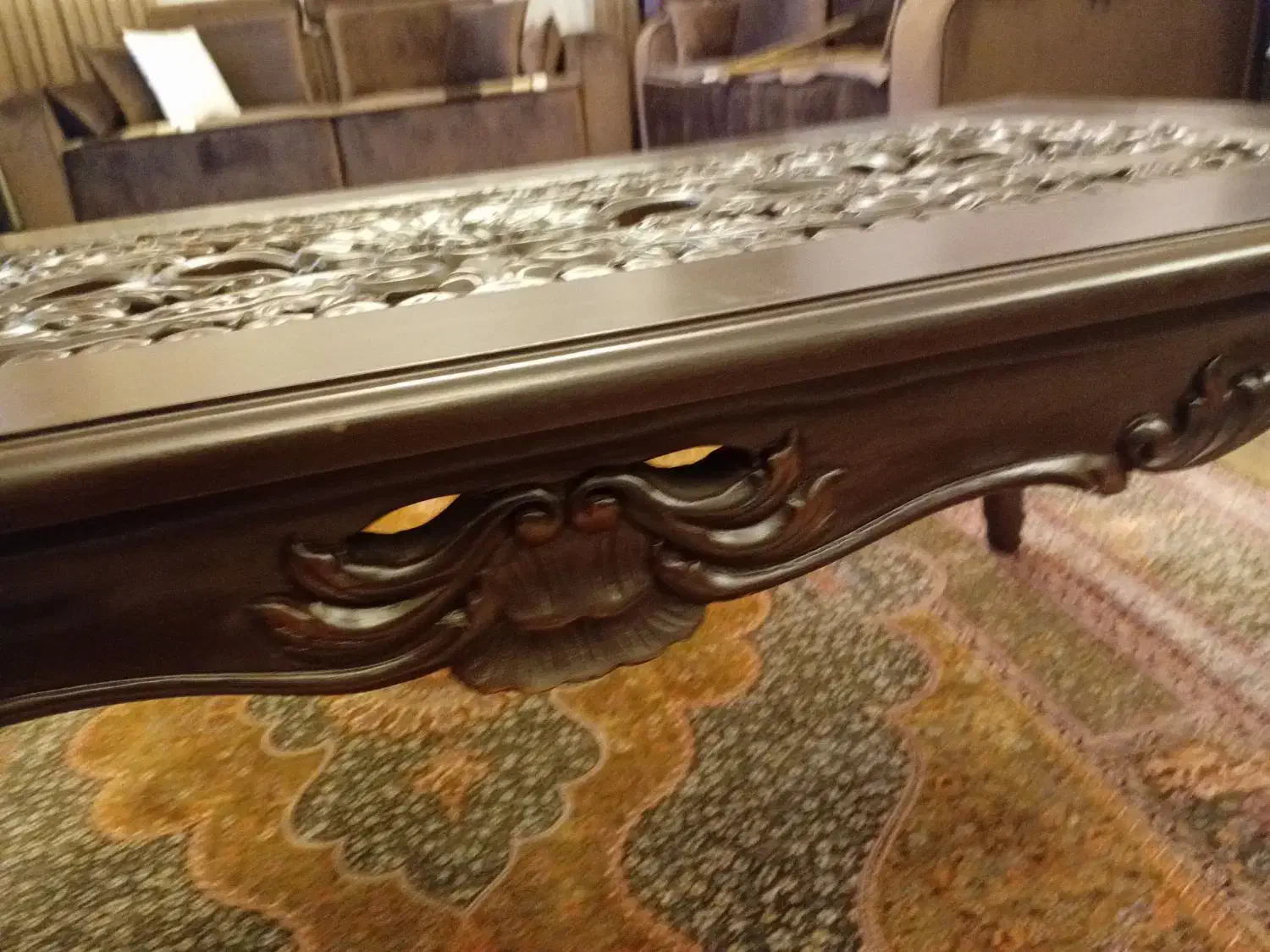 میز جلو مبلی قدیمی منبت شده|مبلمان خانگی و میز عسلی|تهران, تهرانسر غربی|دیوار