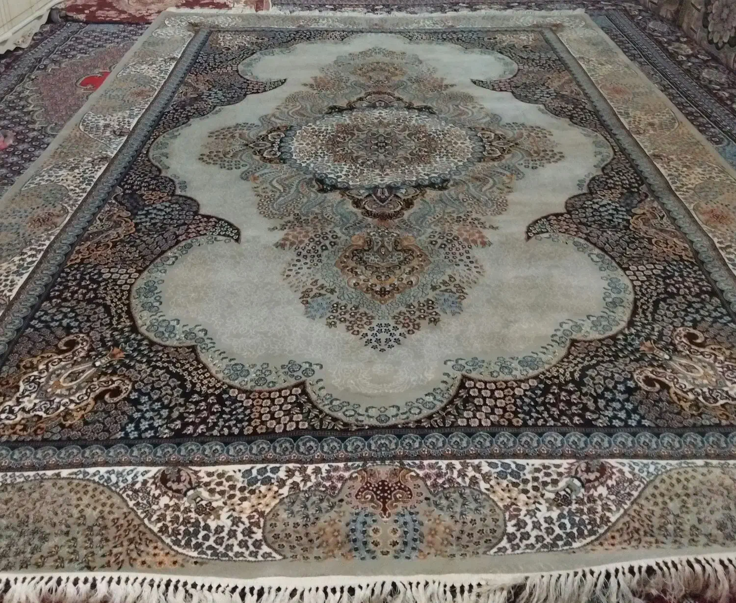 دو تخته فرش ۹ متری|فرش|تنکمان, |دیوار