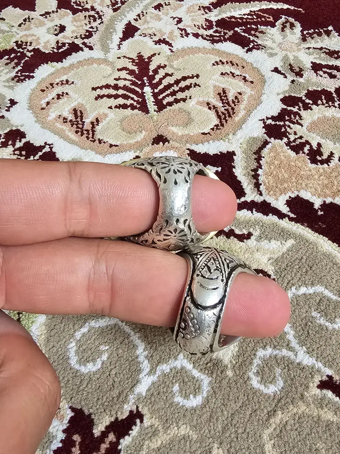 انگشتر فیروزه و یاقوت|جواهرات|کاشمر, |دیوار