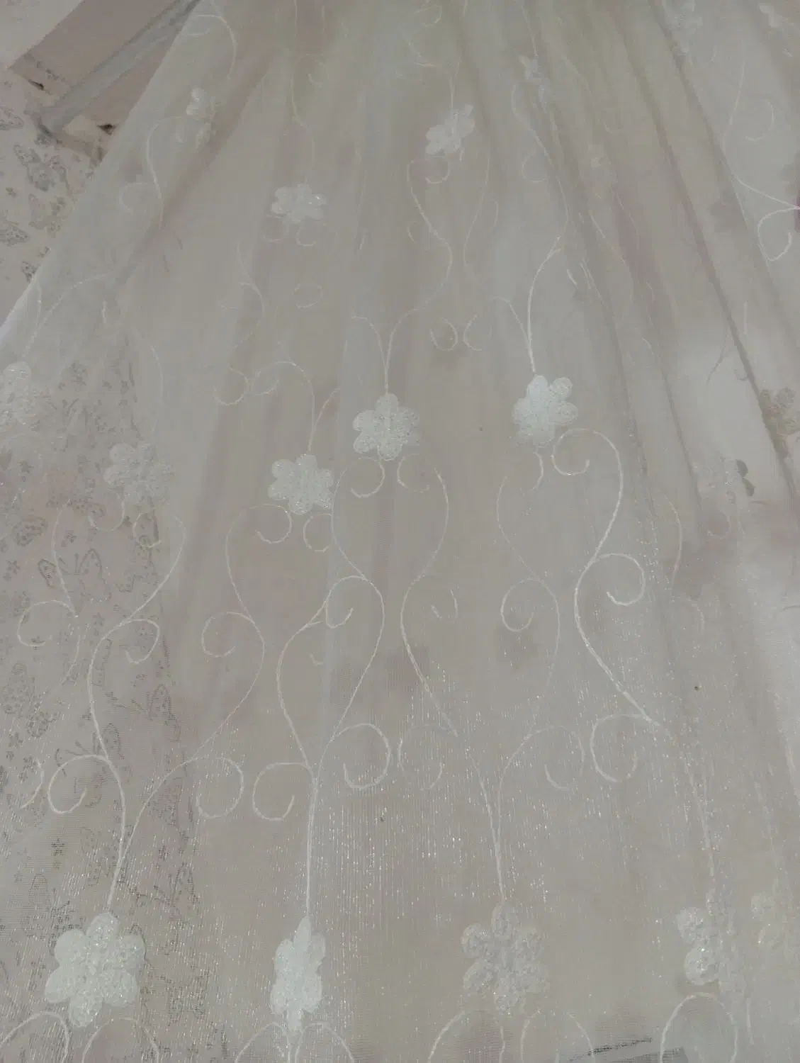 پرده حریر گل|پرده، رانر، رومیزی|نگین شهر, |دیوار