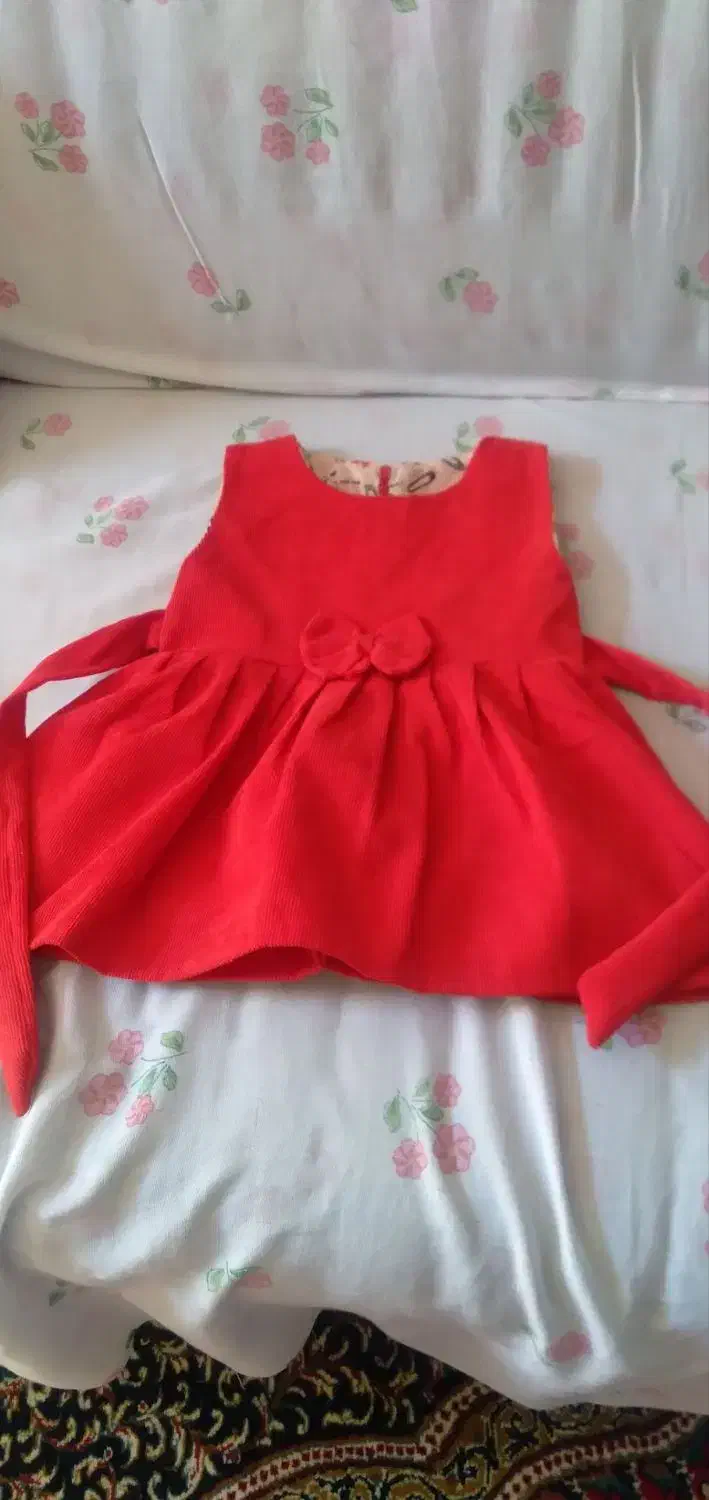 سارافون دخترانه مخمل...|کفش و لباس بچه|کرمان, |دیوار