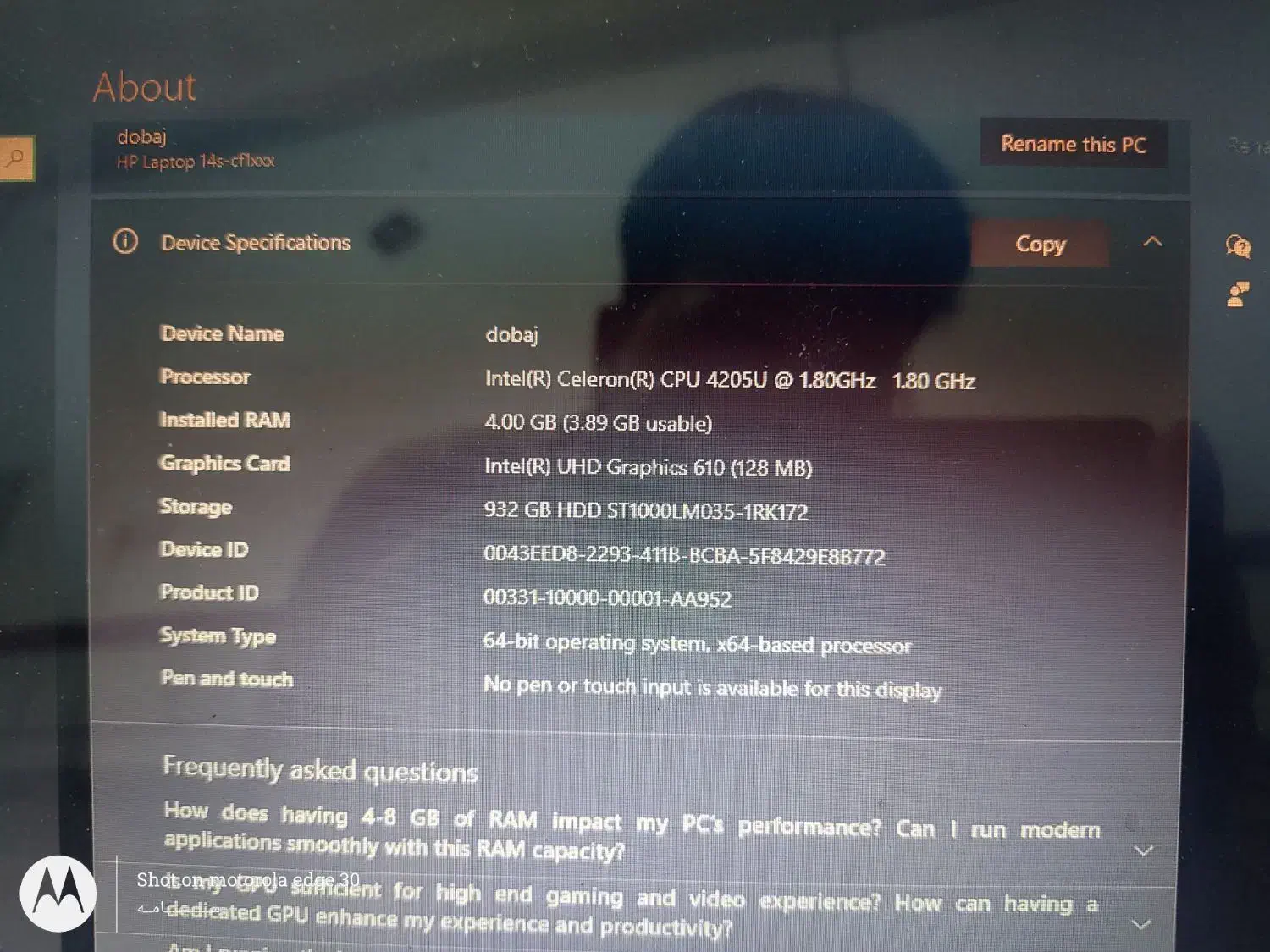 لب تاب hp14s|رایانه همراه|ساوه, |دیوار