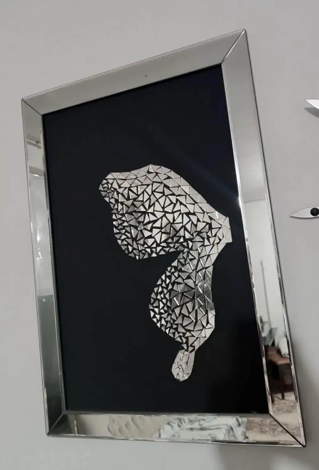 ساعت وتابلوآیینه ای تمیزو زیبا|ساعت دیواری و تزئینی|اسلامشهر, مطهری|دیوار