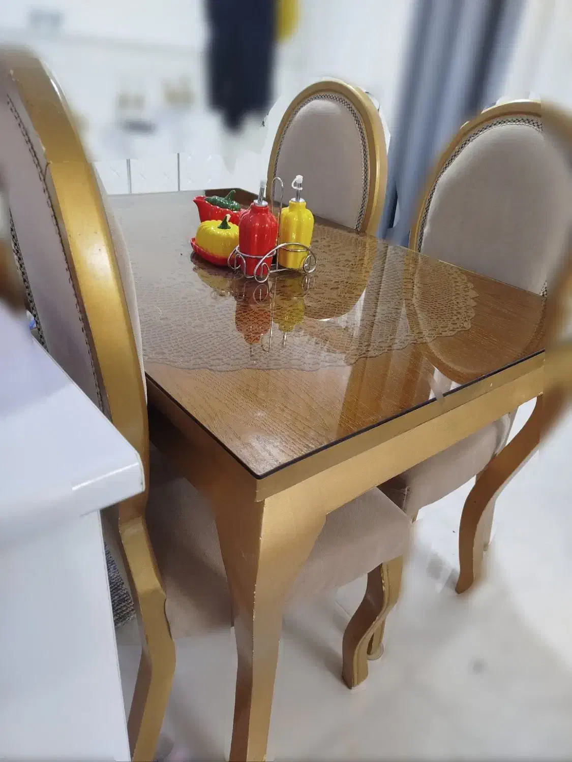 میز ناهار خوری چهار نفره|میز و صندلی غذاخوری|کهک, |دیوار