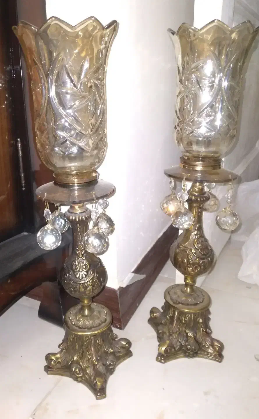 یک جفت شمعدان برنزی|صنایع دستی و سایر لوازم تزئینی|تهران, قنات‌کوثر|دیوار