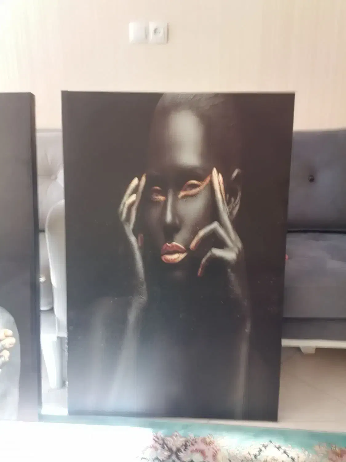 2عدد تابلو چهره مدرن|تابلو، نقاشی، عکس|شاهرود, |دیوار