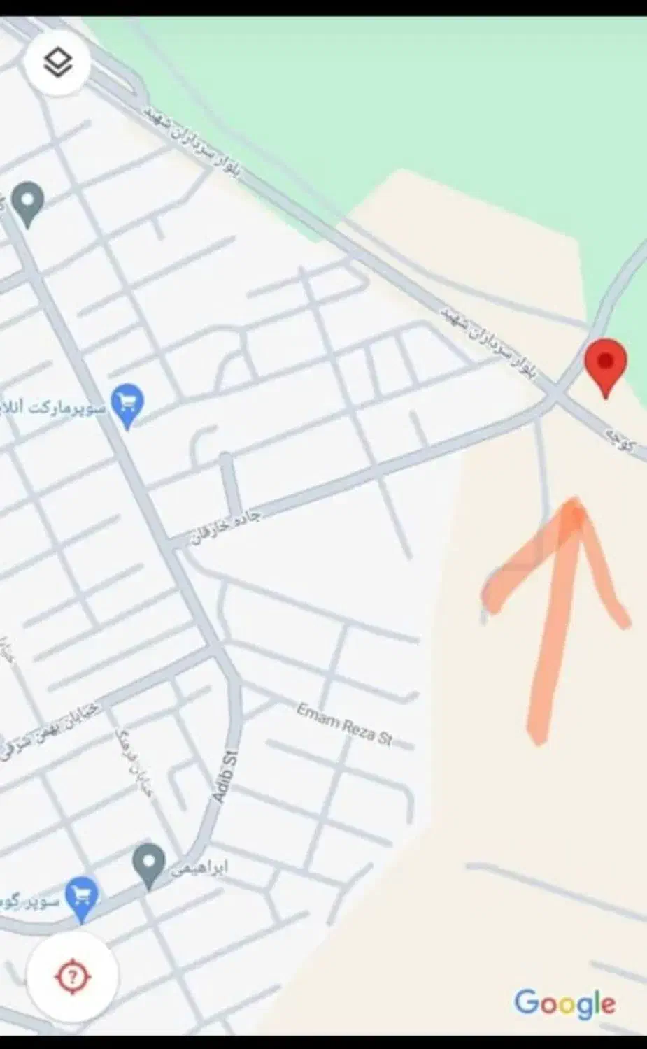 فروش زمین سند دار درب حیاط پرستاران|فروش زمین و ملک کلنگی|جهرم, |دیوار