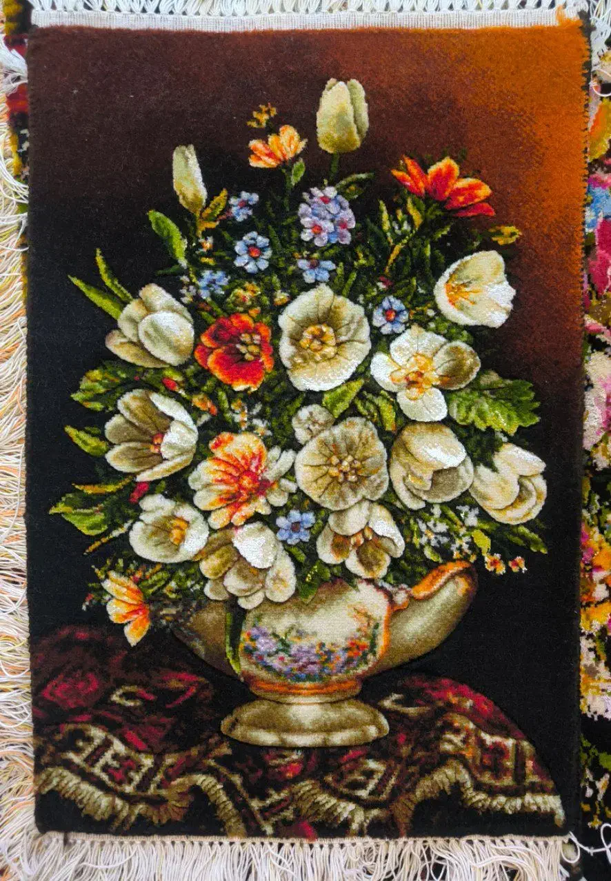 تابلو فرش گل روز مادر|تابلو فرش|تبریز, |دیوار