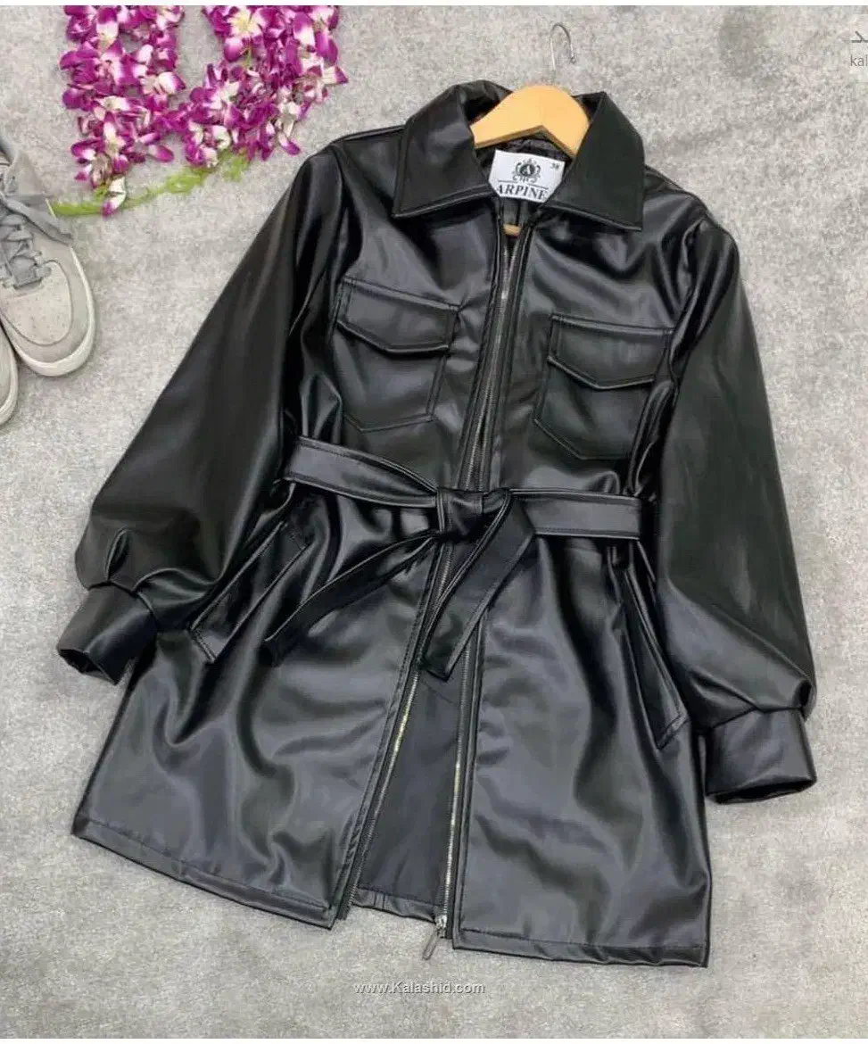 کت چرم چرمی بلند و بارانی مشکی بلند|لباس|رشت, نیکمرام|دیوار