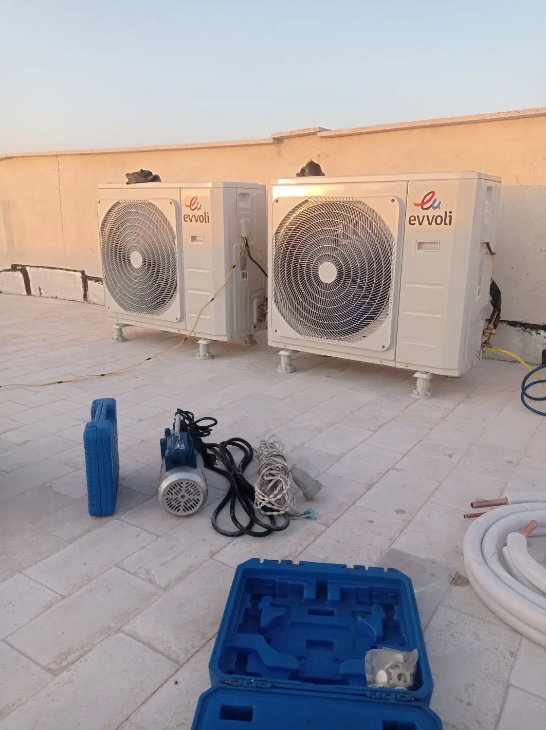 نصب نصاب کولر گازی اسپیلت دیواری لوله کشی مسی|خدمات پیشه و مهارت|رباطکریم, رباطکریم|دیوار