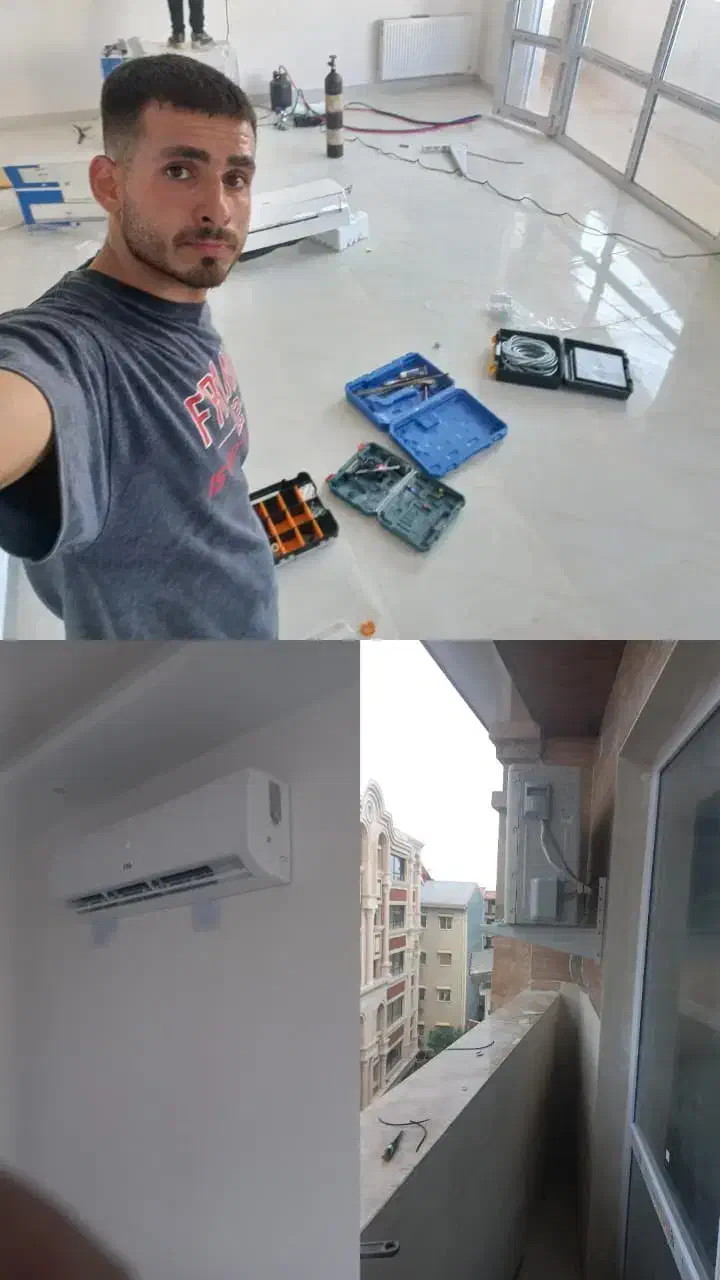 خدمات  نصب کولر گازی|خدمات پیشه و مهارت|رشت, دیانتی|دیوار