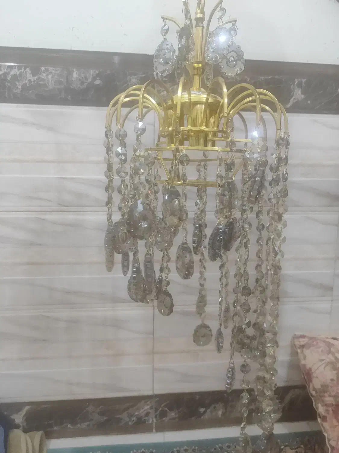 لوستر کریستالی|لوستر و چراغ آویز|دورود, |دیوار