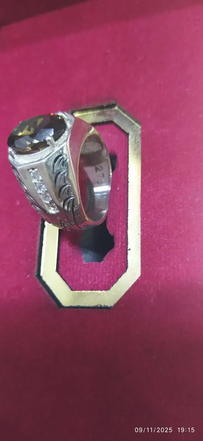 انگشتر کوارتز دودی نقره|بدلیجات|مینودشت, |دیوار