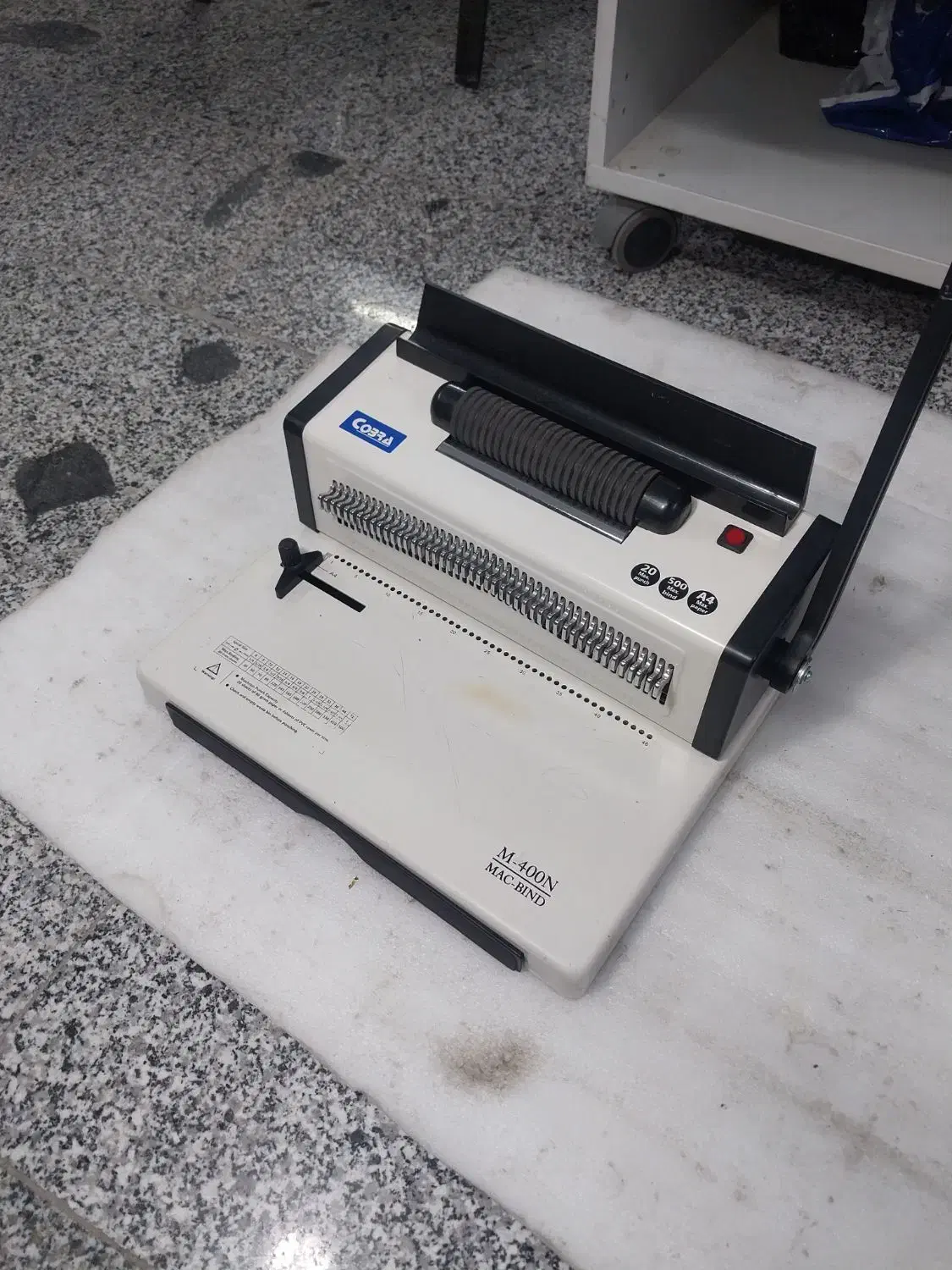 دستگاه سیمی مارپیچ پانچ صحافی فنرزن کتاب کبری m400|لوازم التحریر|تهران, چیتگر جنوبی|دیوار