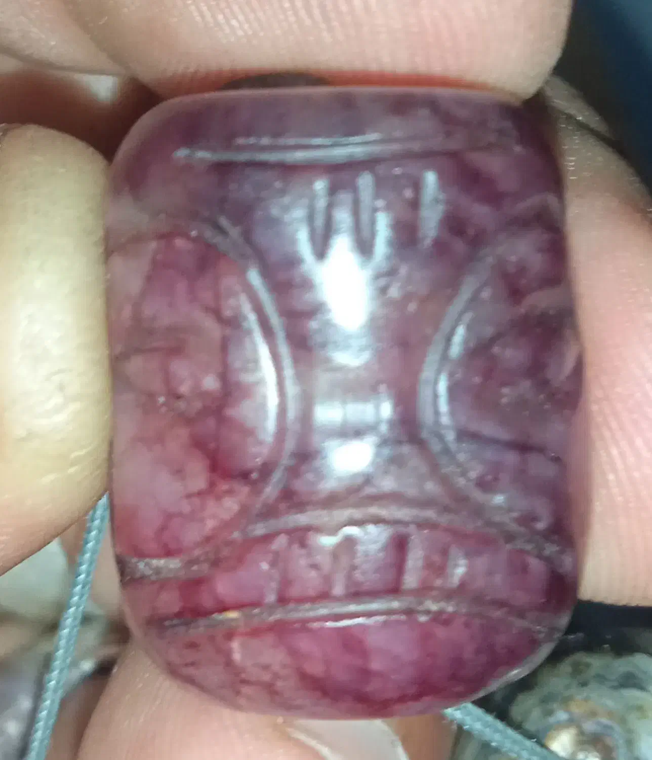 مهره قدیمی گبری یاقوت نقش دار به شرط قدمتدار|کلکسیون اشیاء عتیقه|شیراز, سعدیه شمالی|دیوار