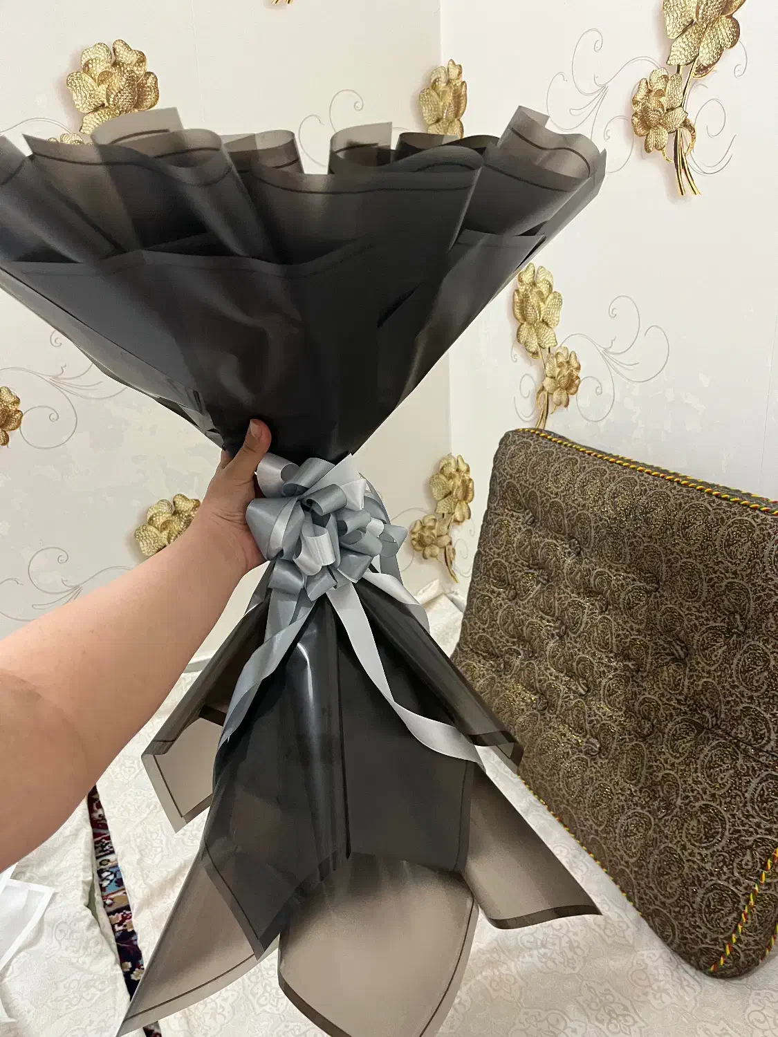 دست گل ربانی|گل مصنوعی|یزد, |دیوار