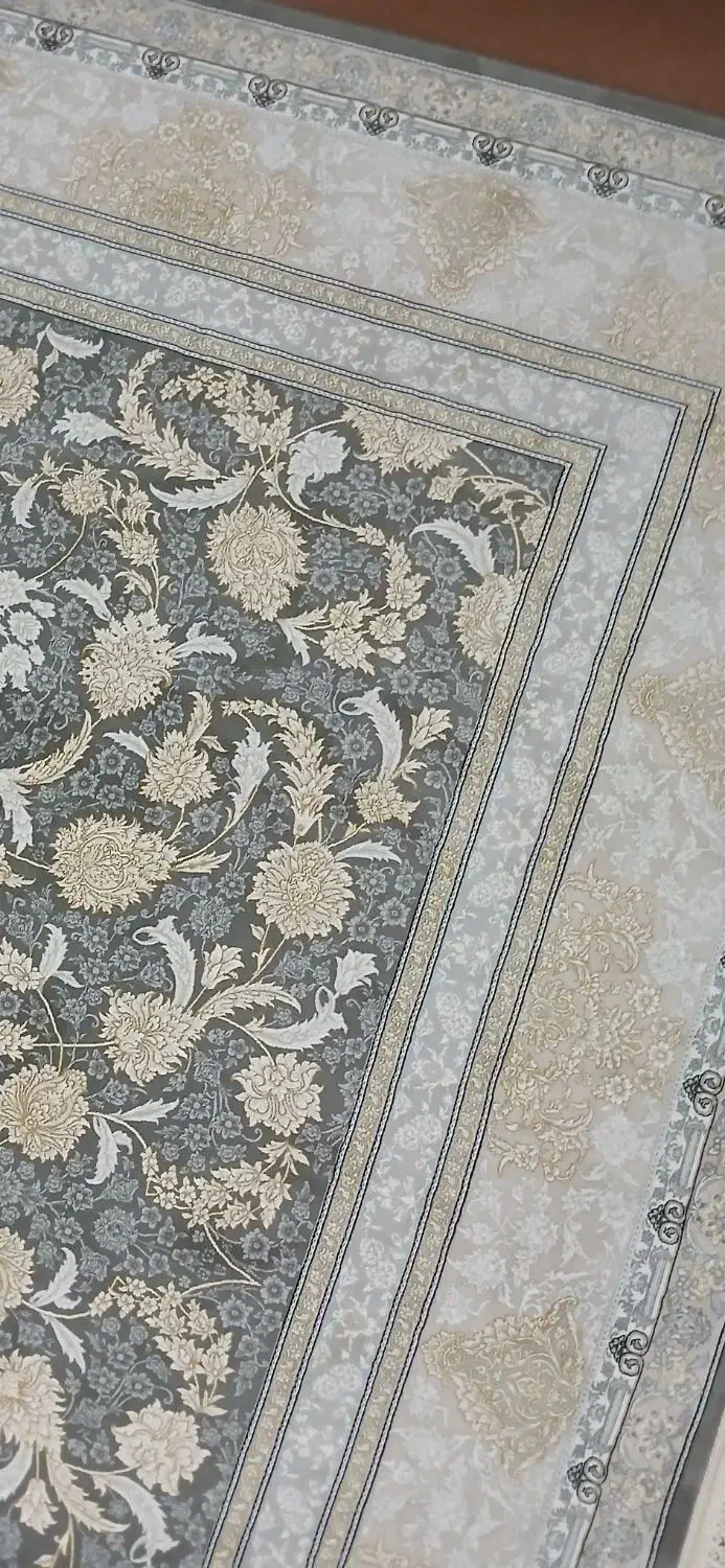 فرش ۹متری طلایی طوسی|فرش|ملایر, |دیوار