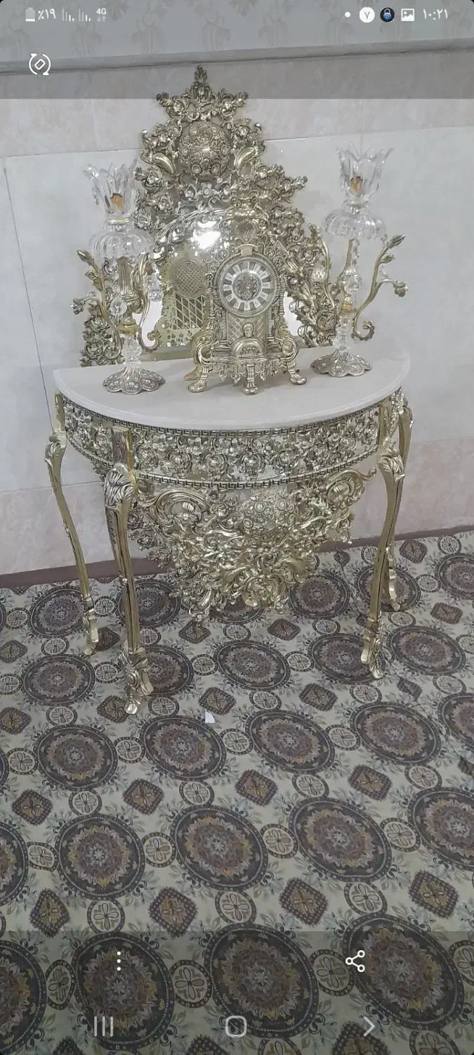 ست کامل آینه وشمعدان|آینه|قم, شهرک طالقانی|دیوار