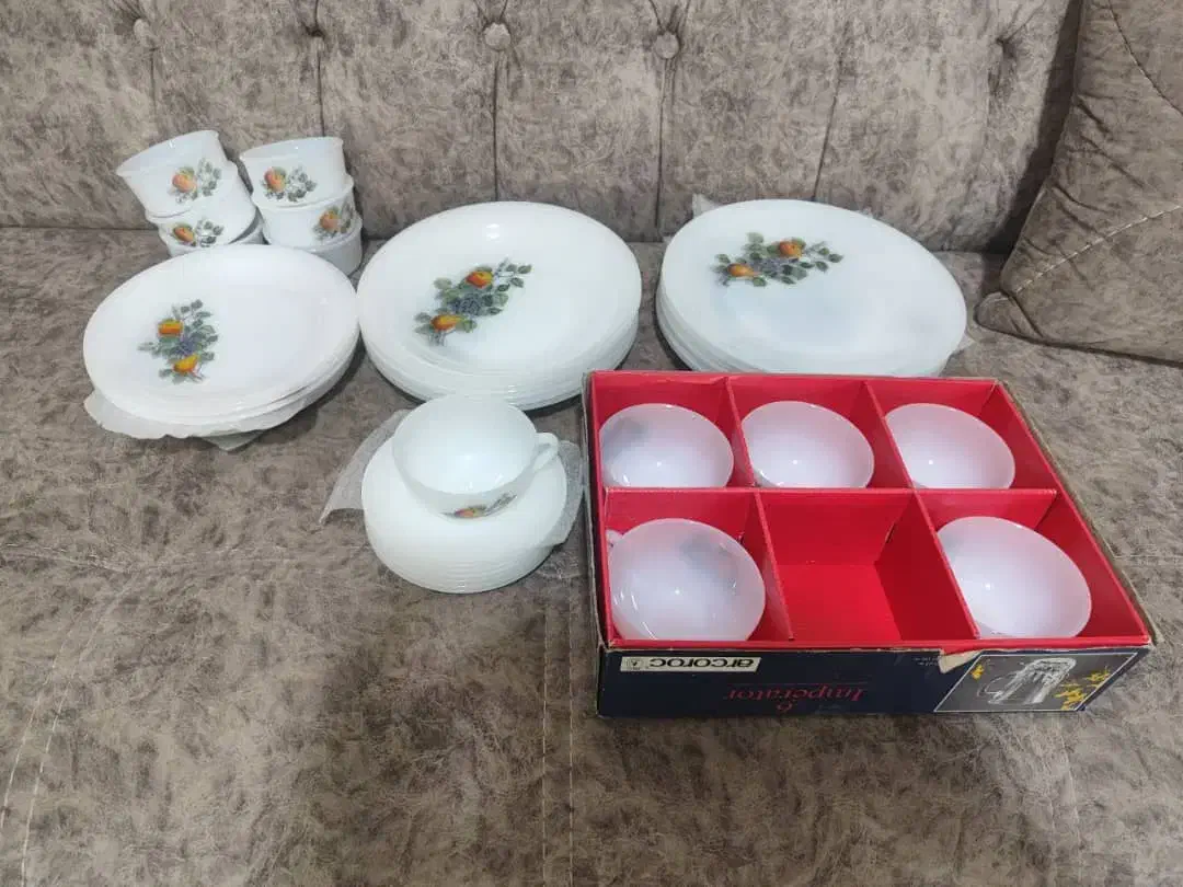 ظرف ظروف اصل گل میوه کریستال چینی|ظروف سرو و پذیرایی|آمل, |دیوار