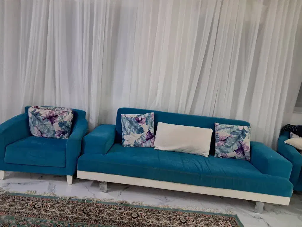 مبل ۸ نفره تمیز کارکرده|مبلمان خانگی و میز عسلی|گرگان, |دیوار