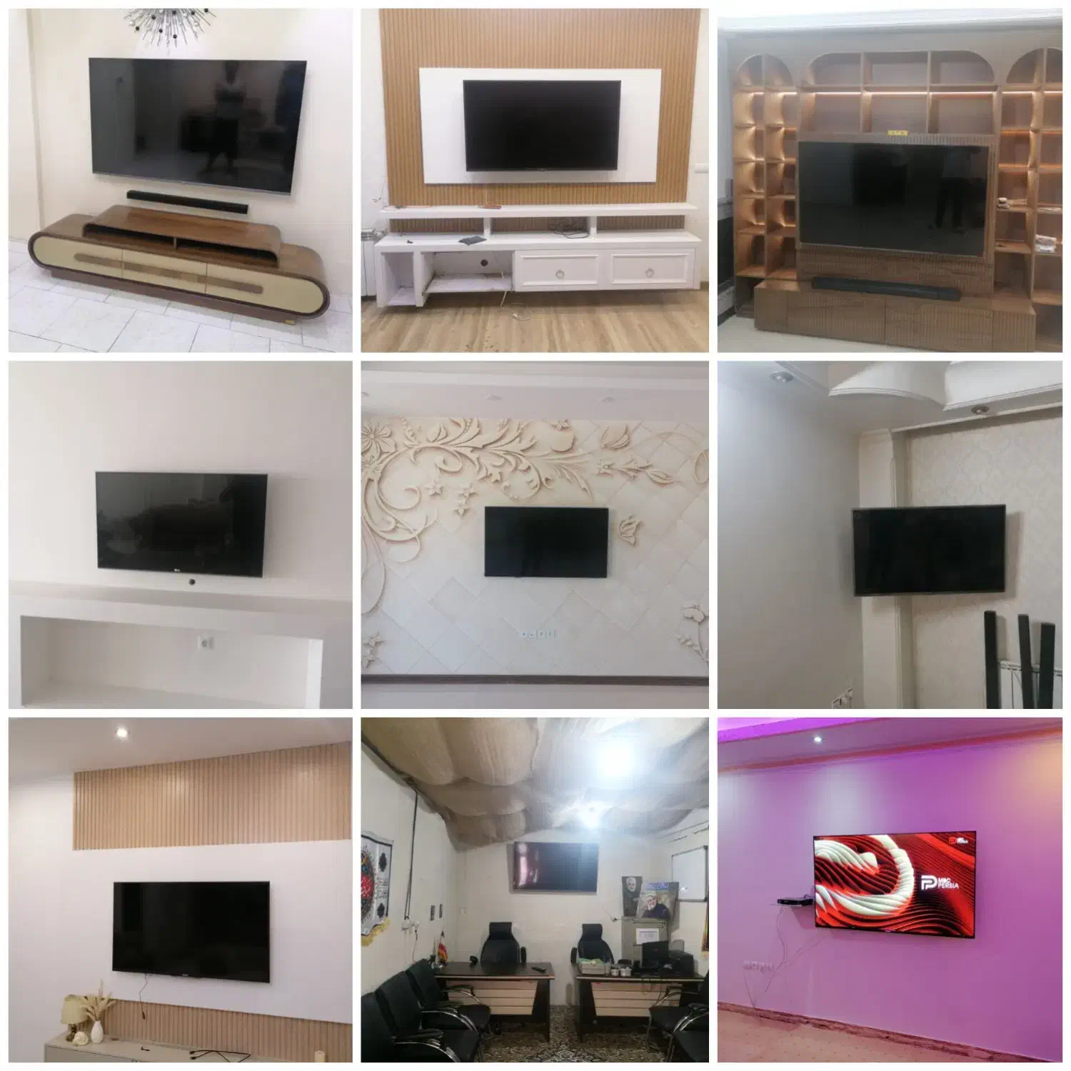 نصب (نصاب) انواع براکت و تلویزیون روی دیوار|خدمات پیشه و مهارت|کرج, گلشهر|دیوار