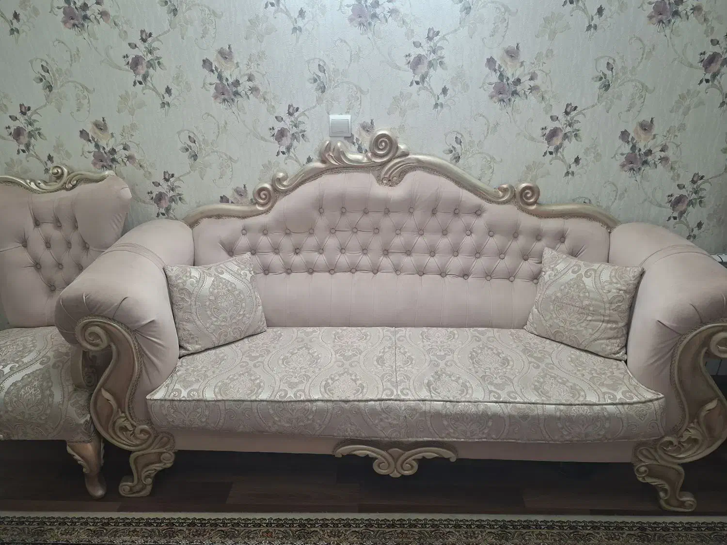 مبل ۹ نفره چوب راش در حد نو|مبلمان خانگی و میز عسلی|اسلام‌شهر, شهرک واوان|دیوار