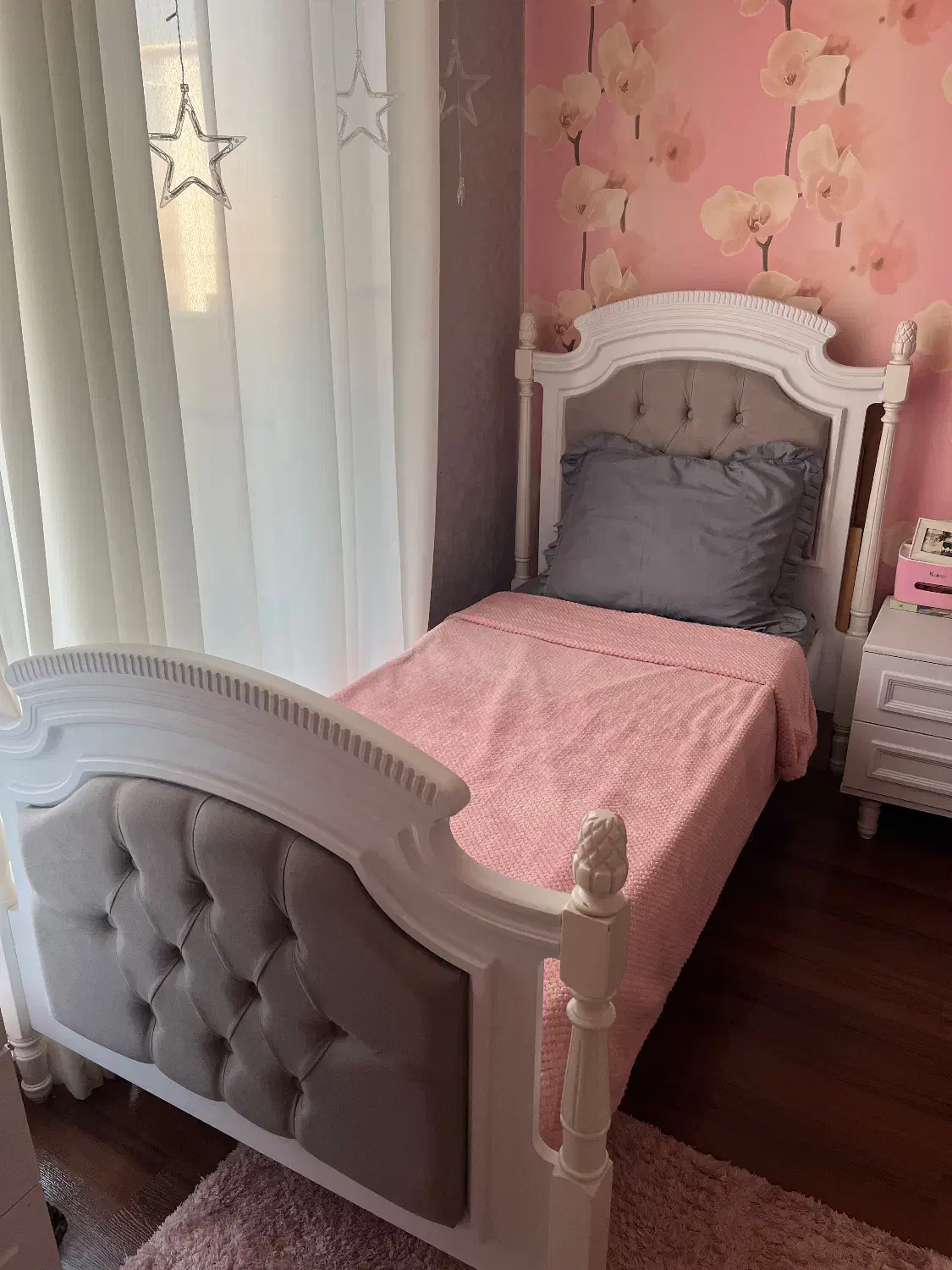 تخت یک نفره شیک Mdfوکیوم+تشک نیمه طبی|تخت و سرویس خواب|قائمشهر, |دیوار